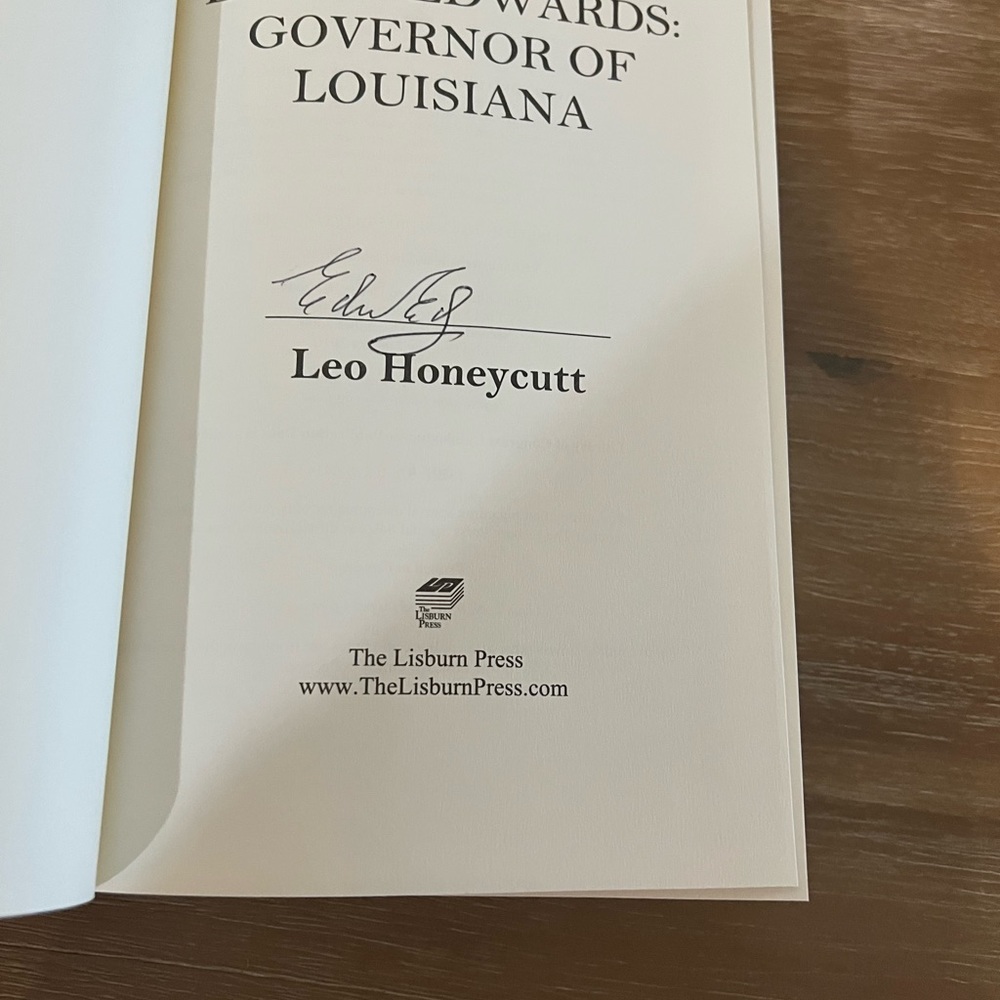 Book signed-Edwin Edwards - Picture 2 of 2